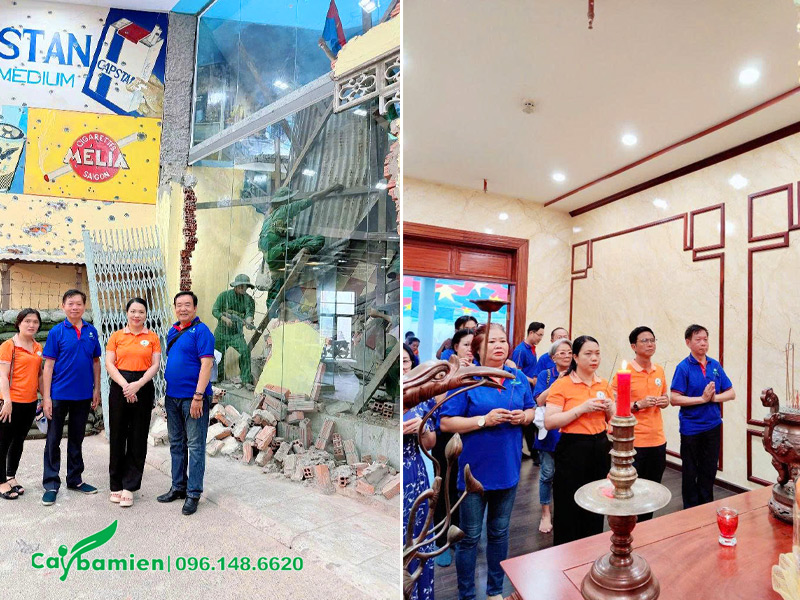 Dâng hương và tham quan khu di tích Láng Le